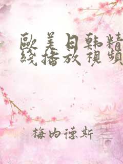 欧美日韩精品在线播放视频