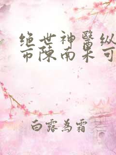 绝世神医纵横都市陈南朱可儿小说