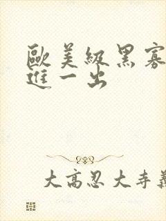 欧美级黑寡妇一进一出