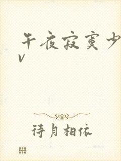 午夜寂寞少妇av