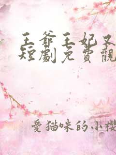 王爷王妃又演上短剧免费观看