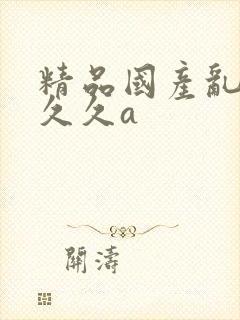 精品国产乱码久久久a