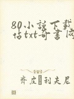 80小说下载网站txt奇书网