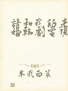 请和我的老公结婚韩剧电视剧