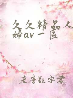 久久精品人妻少妇av一区