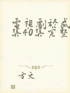 电视剧于成龙全集40集完整版免费观看