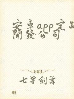 安卓app定制开发公司