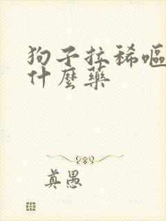 狗子拉稀呕吐吃什么药