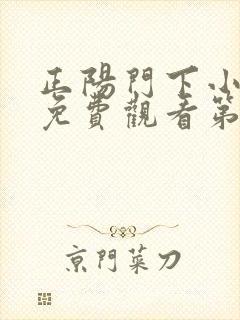 正阳门下小女人免费观看第5集