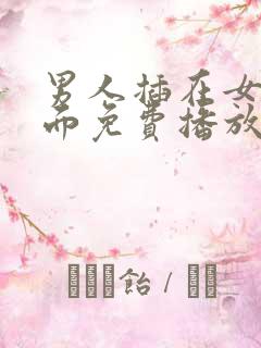 男人插在女人下面免费播放视频