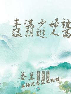 丰满少妇被粗大猛烈进人高清