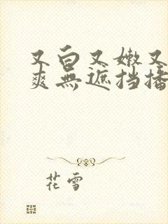 又白又嫩又紧又爽无遮挡播放