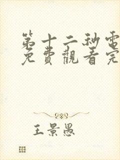 第十二秒电视剧免费观看完整版