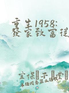 重生1958:发家致富从南锣鼓巷开始小说完整