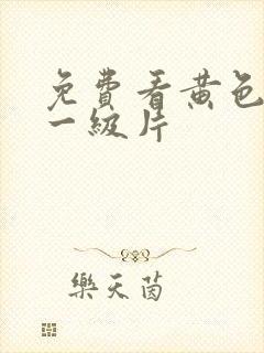 免费看黄色国产一级片