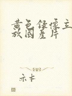 黄色录像立即播放国产片