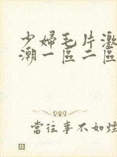 少妇毛片激情高潮一区二区三区