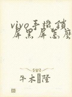 vivo手机锁屏黑屏怎么回事