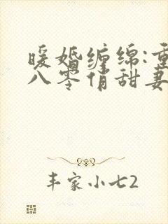 暖婚缠绵:重生八零俏甜妻
