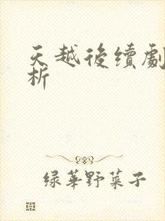 天越后续剧情解析