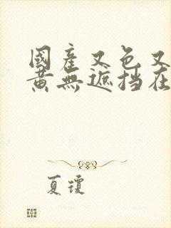 国产又色又爽又黄无遮挡在线视频