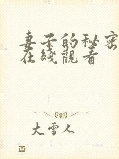 妻子的秘密韩国在线观看