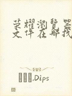 荣耀浏览器下载文件在哪找到