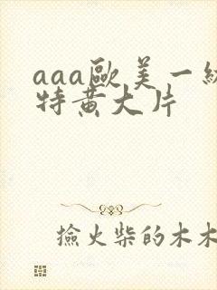 aaa欧美一级特黄大片