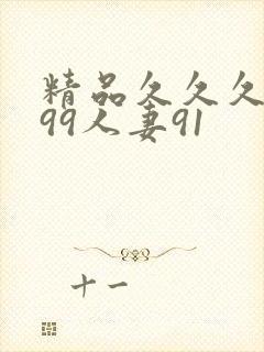 精品久久久久久99人妻91