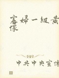 寡妇一级黄色录像