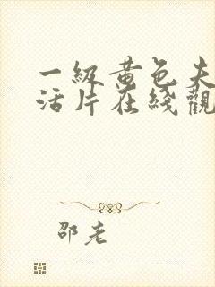 一级黄色夫妻生活片在线观看