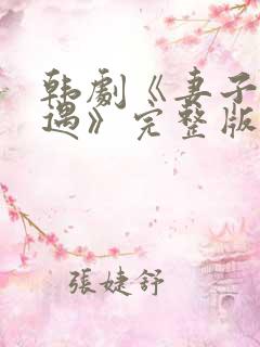 韩剧《妻子的外遇》完整版