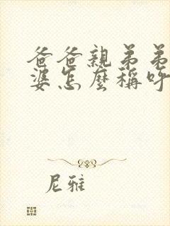 爸爸亲弟弟的老婆怎么称呼