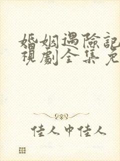 婚姻遇险记 电视剧全集免费观看