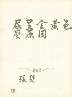 尿呈金黄色是什么原因