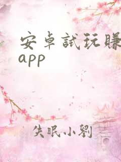 安卓试玩赚钱的app
