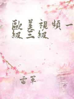 欧美视频一级二级三级