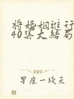 将婚姻进行到底40集大结局