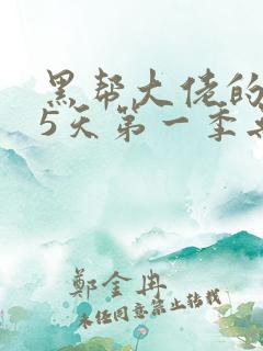 黑帮大佬的365天第一季无删减