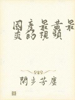 国产最黄最色最爽的视频