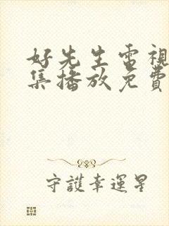 好先生电视剧全集播放免费观看