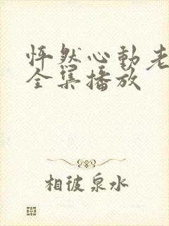 怦然心动老板娘全集播放