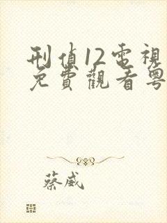 刑侦12电视剧免费观看粤语版