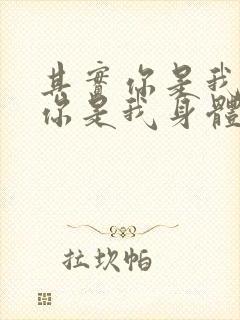 其实你是我的心你是我身体是什么歌