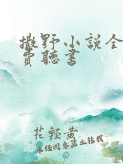 撒野小说全集免费听书