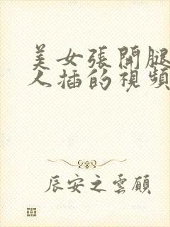 美女张开腿让男人插的视频