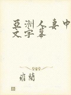 亚洲人妻中出中文字幕