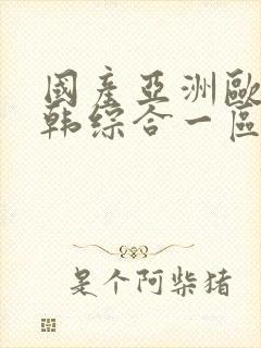 国产亚洲欧美日韩综合一区