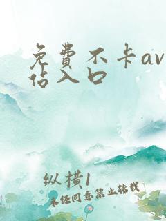 免费不卡av网站入口