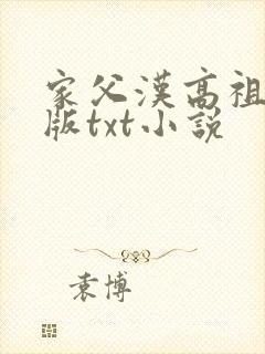 家父汉高祖精校版txt小说
